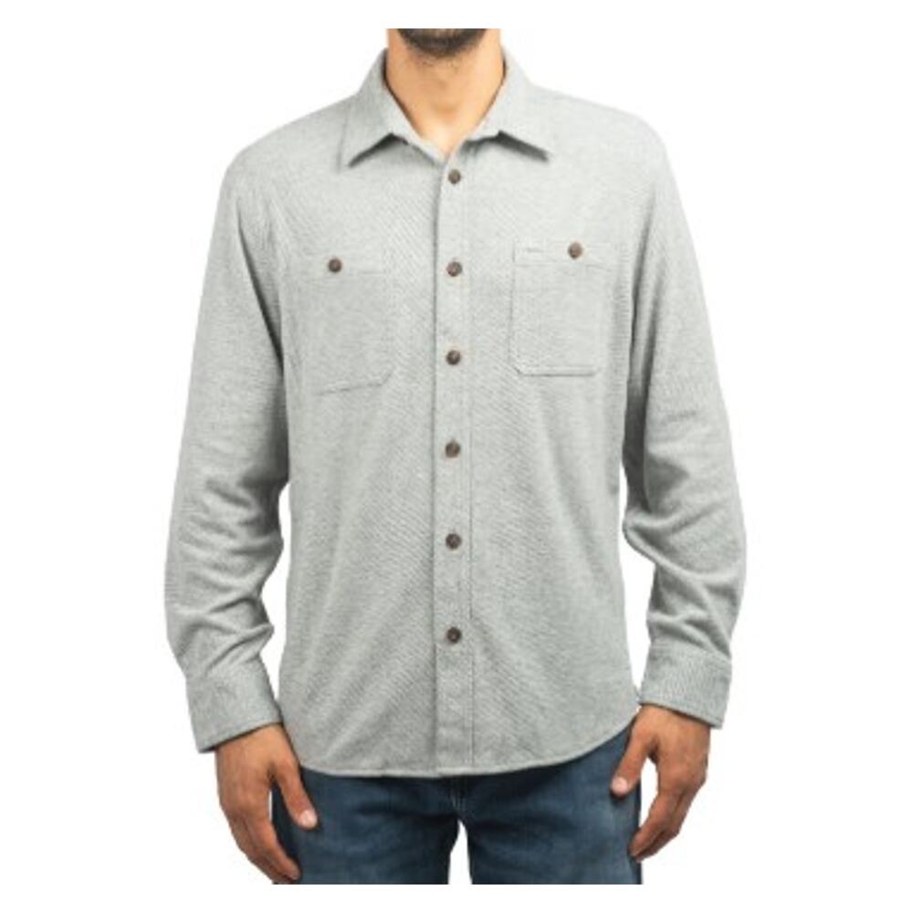 Jach's Men's Knit Long Sleeve Light Grey Size XL